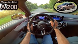 2023 MercedesBenz A 200  POV test drive [upl. by Nirroc944]