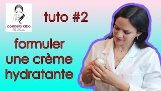 tuto 2 Formuler une émulsion DIY crème hydratante visage [upl. by Werdnael]