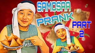 nepali prank  samosa prankpart2समोसा funnycomedyepic reaction videoalish rai new prank 2023 [upl. by Cami]