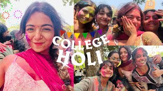 College HOLI  EXAM vlog 🎨  Hansika Krishna [upl. by Manella]