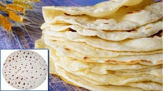 How to make Soft Flour Tortillas Homemade Tortilla Recipe Without Yeast [upl. by Nalyorf]