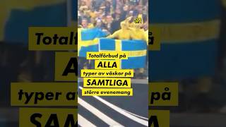 Inga fler väskor på evenemang i Sverige [upl. by Gentes]