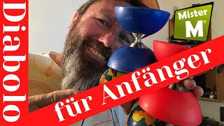 Diabolo für Anfänger  die ersten Schritte und dann TRICKS Yuu Huu [upl. by Hannad953]