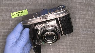 Working with Kodak Retina 1b Oil on the aperture and shutter blade [upl. by Hgalehs]