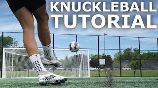 How To Knuckleball  Step By Step Knuckleball Shooting Tutorial For Footballers [upl. by Alegnasor63]