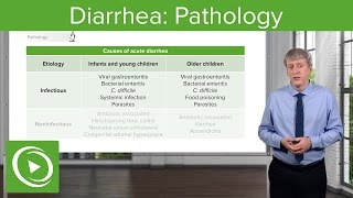 Diarrhea Pathology Types amp Causes – Pediatric Gastroenterology  Lecturio [upl. by Adnulahs]