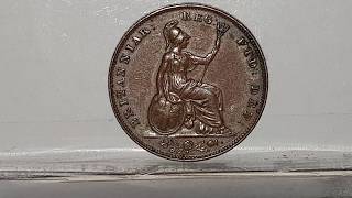 UK 1839 Farthing Queen Victoria  Coin World UK [upl. by Saunders817]