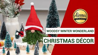 Woodland Christmas Holiday Décor Craft [upl. by Haeel]