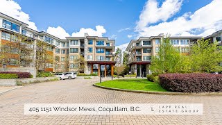 Coquitlam Condo Tour Parker House by Polygon  405 1151 Windsor Mews  Lapp Real Estate Group [upl. by Hedi796]