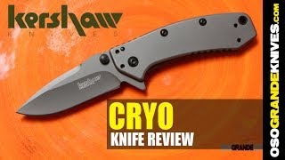 Kershaw Hinderer Cryo 1555Ti Knife Review  OsoGrandeKnives [upl. by Sager960]