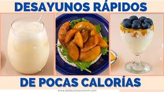 Desayunos Con Poca Calorías  RECETAS PARA ADELGAZAR  50 CALORÍAS 🔥 [upl. by Anayet]