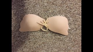 Glamaker Push Up Strapless Bra with Drawstring Reusable Invisible Silicone Backless Bras [upl. by Notwen]