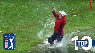 Top 10 shots from the water on the PGA TOUR [upl. by Aeiram]