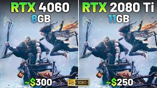 RTX 4060 vs RTX 2080 Ti  Test in 15 Games  1080p [upl. by Aisena]