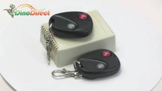 2 CH RF Wireless Garage Door Remote Control [upl. by Orrocos]