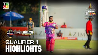 Qualifier 1 Highlights I Day 8 I Harare Bolts vs Joburg Bangla Tigers  Zim Afro T10 Season 2 [upl. by Erodisi]