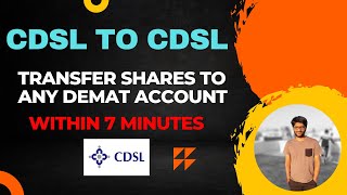 Transfer SHARES from one account to another within 7 mins  Demat to demat CDSL transfer  EASIEST [upl. by Bennir]