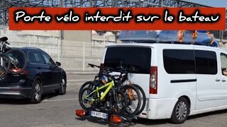 Urgent les portes vélos interdit sur le bateau 🚢 traversée Marseille Alger partager [upl. by Lowrance]