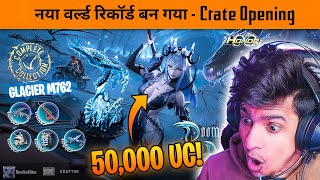 WORLDS EXPENSIVE CRATE OPENING EVER IN BGMI   NEW GLACIER M762 MAXED OUT WITH HONOR ULTIMATE SET [upl. by Sophronia]