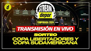 SORTEO DE LA COPA LIBERTADORES Y SUDAMERICANA 2024  EN VIVO 🔴 [upl. by Tioneb]