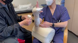 Ulnar Gutter Splint Application [upl. by Keifer]