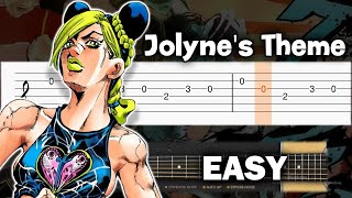 Jolynes Theme  JoJos Bizarre Adventure  Guitar tutorial TAB [upl. by Sevein]