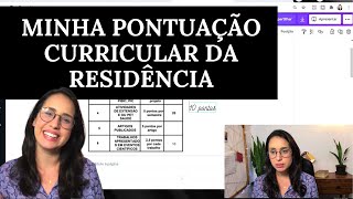 MINHA PONTUAÇÃO CURRICULAR DA RESIDÊNCIA MULTIPROFISSIONAL EM SAÚDE COLETIVA [upl. by Bean]