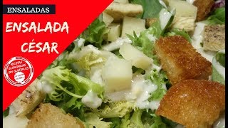 🥗 Cómo preparar la ENSALADA CÉSAR CASERA  con un TOQUE ESPECIAL 🥗 [upl. by Renaldo]