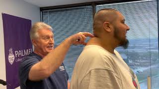 Houston Chiropractor Dr Gregory Johnson Helps Man From Oklahoma With Dowagers Hump  FHP Posture [upl. by Lazes]