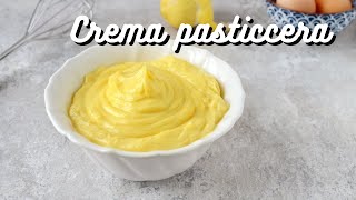 Ricetta CREMA PASTICCERA perfetta  Tutti i consigli per una crema densa lucida e senza grumi [upl. by Suedama]