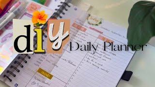 DIY Daily Planner  How to make your own planner from scratch using a notebook [upl. by Redliw]