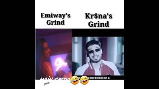 KRSNA GRIND VERSION VS EMIWAY GRIND SONG  machyenge 4 [upl. by Idnew]