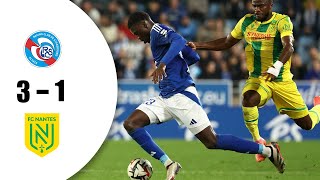 Strasbourg 3  1 Nantes  Tous les buts et moments forts  Ligue 1 2024 [upl. by Kushner]