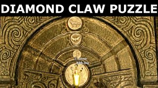 Skyrim  Diamond Claw Puzzle Solution  Skuldafn Temple  quotThe WorldEaters Eyriequot Quest [upl. by Atikel864]