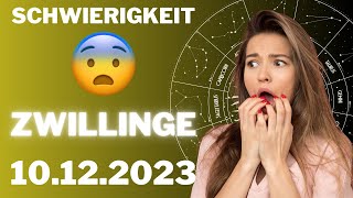 ZWILLINGE ♊️😖 EIN GROSSES PROBLEM STEHT BEVOR❗😡 Horoskop  10Dezember 2023 zwillinge tarot [upl. by Jael]