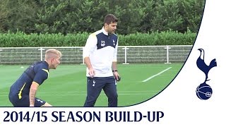 Exclusive  Mauricio Pochettino takes his first Spurs training session [upl. by Netniuq]