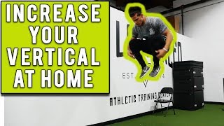 3 EXERCISES TO INCREASE YOUR VERTICAL AT HOME [upl. by Ahsimed]