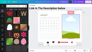 How to create a wall calendar 2023 in Canva  How to make a wall calendar with canva [upl. by Doti730]
