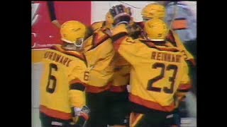 FlamesCanucks Games 346 in Vancouver 1989 playoffs [upl. by Silvanus500]