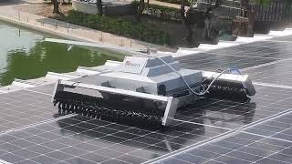 MULTIFIT company develops and produces MRT1 solar cleaning machine onsite cleaning video [upl. by Yhtak]