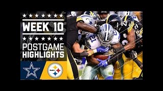 Cowboys vs Steelers  NFL Week 10 Game Highlights [upl. by Aihsirt]