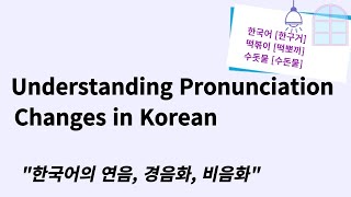 24년 9월 23 Understanding Pronunciation Changes in Korean liaison fortisification nasalization [upl. by Ramsa]