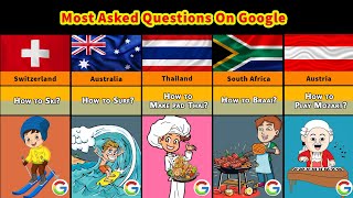 Most Asked Questions On Google From Different Countries  Most Asked Question on Google  Comparison [upl. by Lajib]