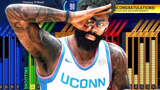 73 PAINT BEAST REBIRTH BUILD NBA 2K22 My Career Next Gen Center Gameplay [upl. by Neddy]