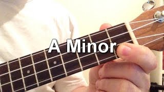 How to play A Minor chord on the ukulele [upl. by Panthia]