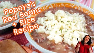 Copycat Popeyes Red Beans and Rice [upl. by Wilda]