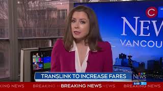 TransLink to increase fares despite bailout [upl. by Surdna]