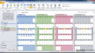 Outlook Tutorial  How to work with multiple calendars [upl. by Dafodil]