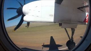 Qantas dash 8 Q400 Longreach to Brisbane 270812 [upl. by Nonnahsal]