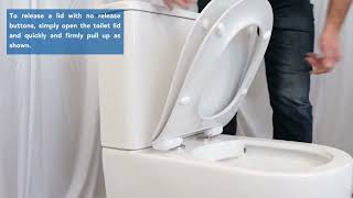 How to release 3 different types of toilet seats [upl. by Akisej]